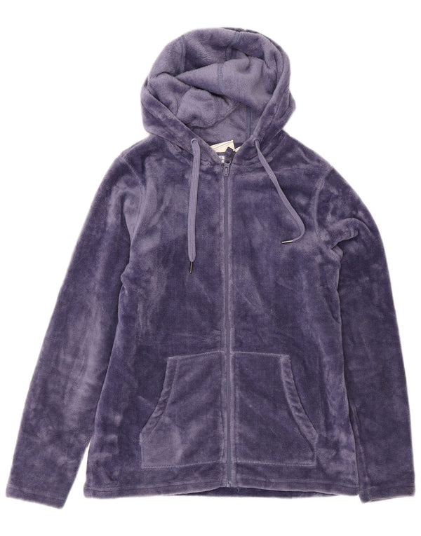 Mountain Warehouse Ženska flis jakna s kapuljačom UK 8 Mala ljubičasta poliester