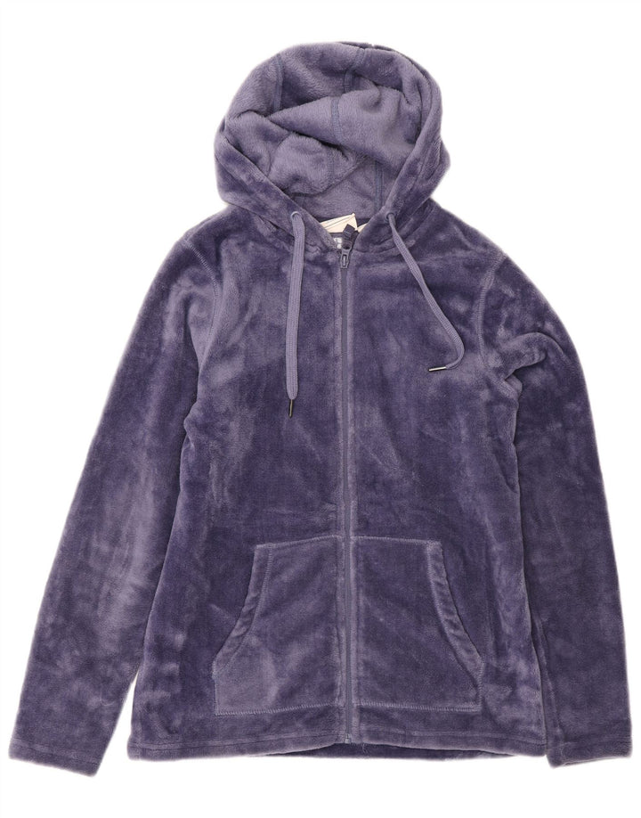 Mountain Warehouse Ženska flis jakna s kapuljačom UK 8 Mala ljubičasta poliester