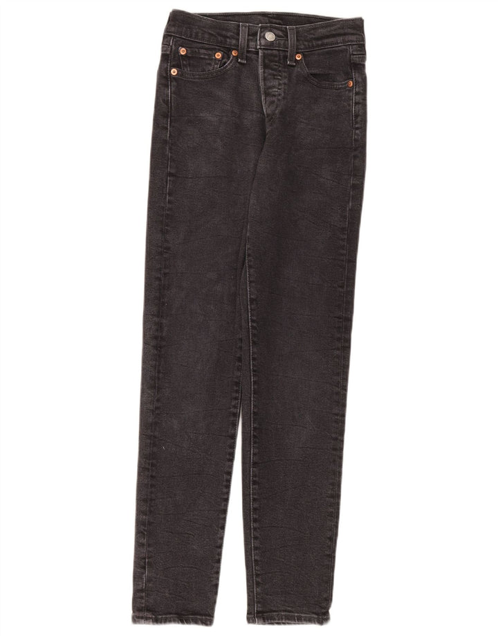 Levi's ženske uske traperice W24 L28 sivi pamuk