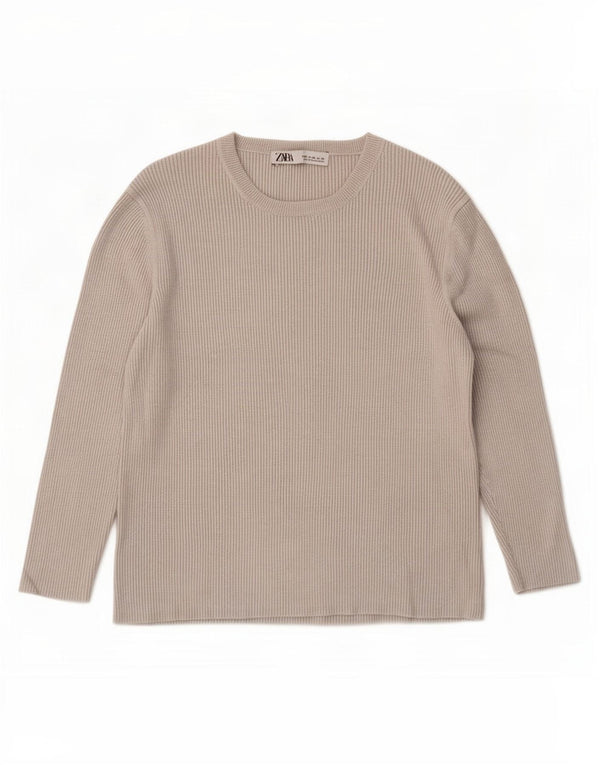 Zara ženska majica dugih rukava UK 18 XL siva viskoza