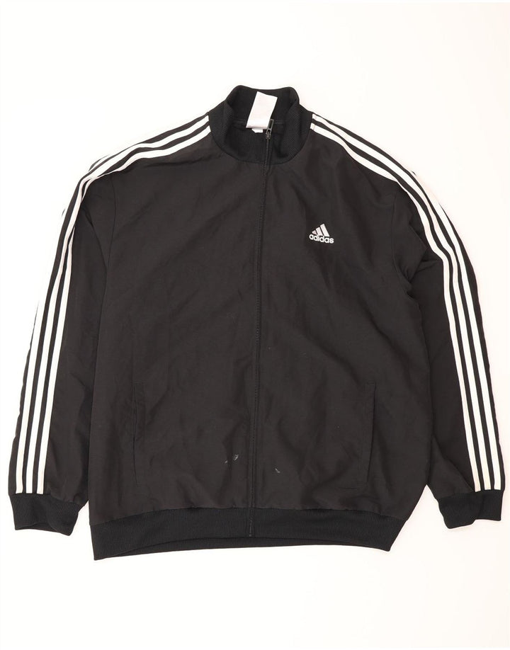 Adidas muška gornja jakna od trenirke, veliki crni poliester