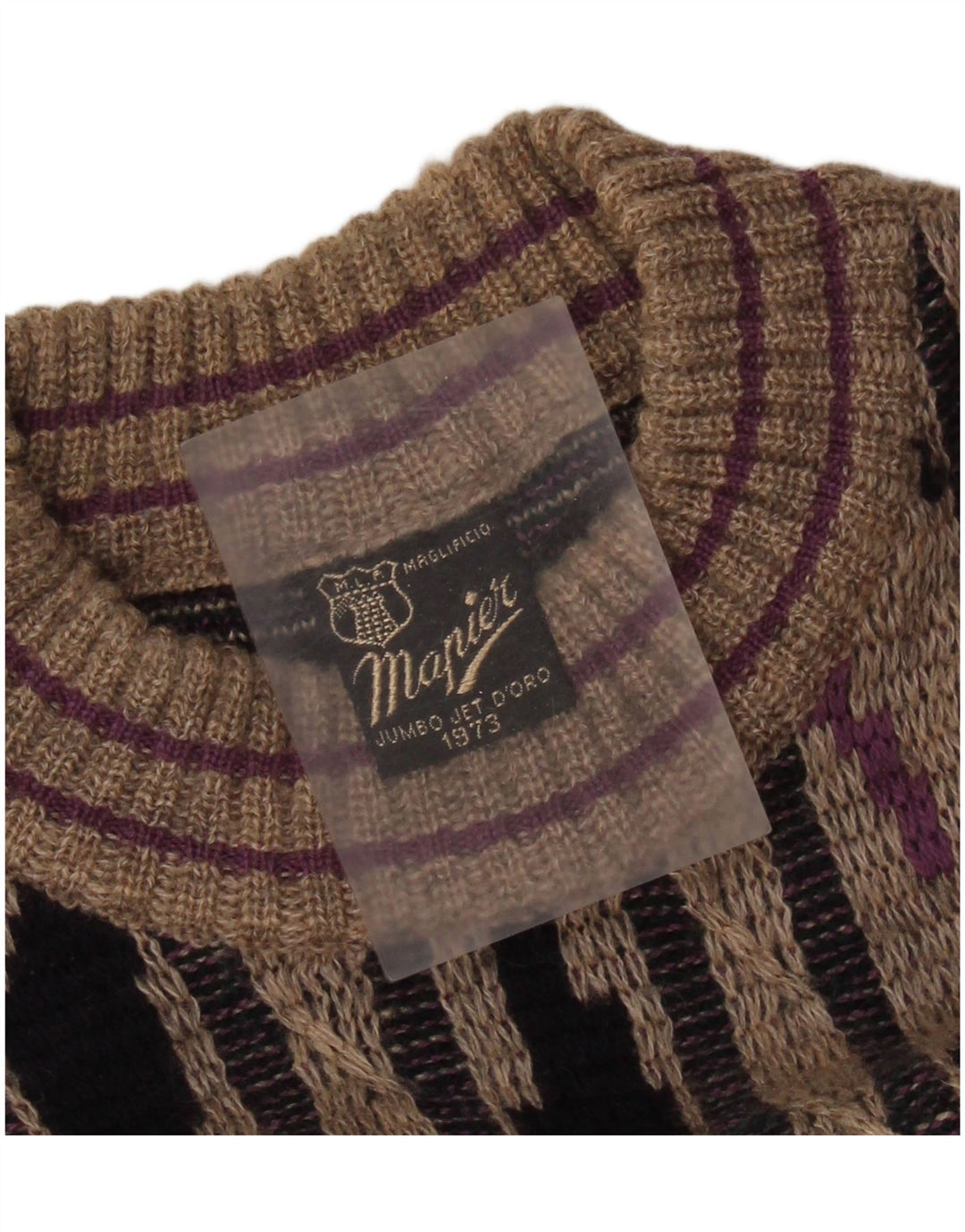 MAPIER Muški džemper s okruglim izrezom, velike sive pruge