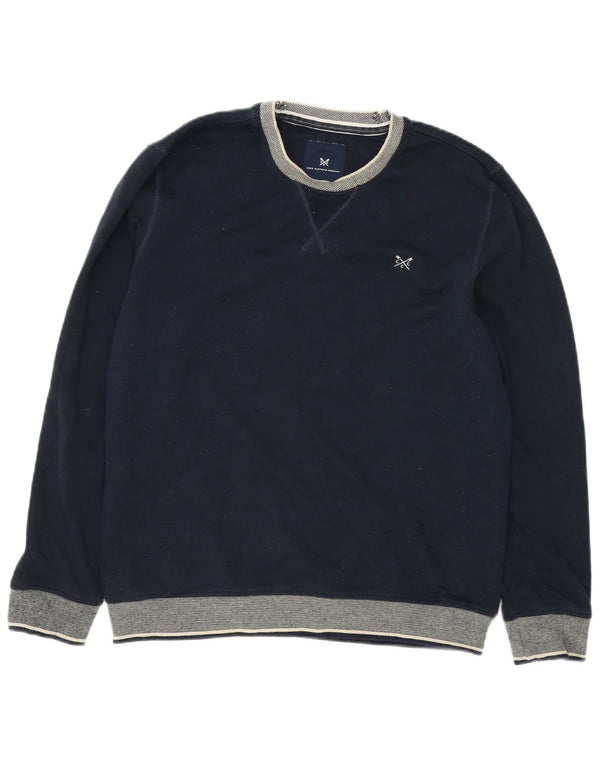 Crew Clothing Muška majica s kratkim rukavima, veliki poliester tamnoplave boje
