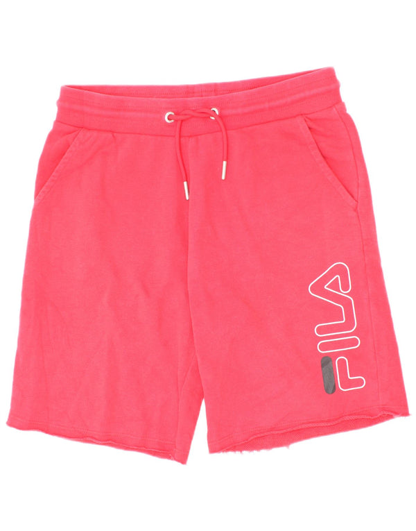 Fila Girls Graphic Sport Shorts 7-8 Years Red Pamuk