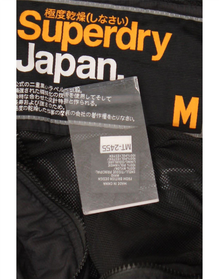 SUPERDRY ženska jakna vjetrovka UK 14 Srednji crni najlon