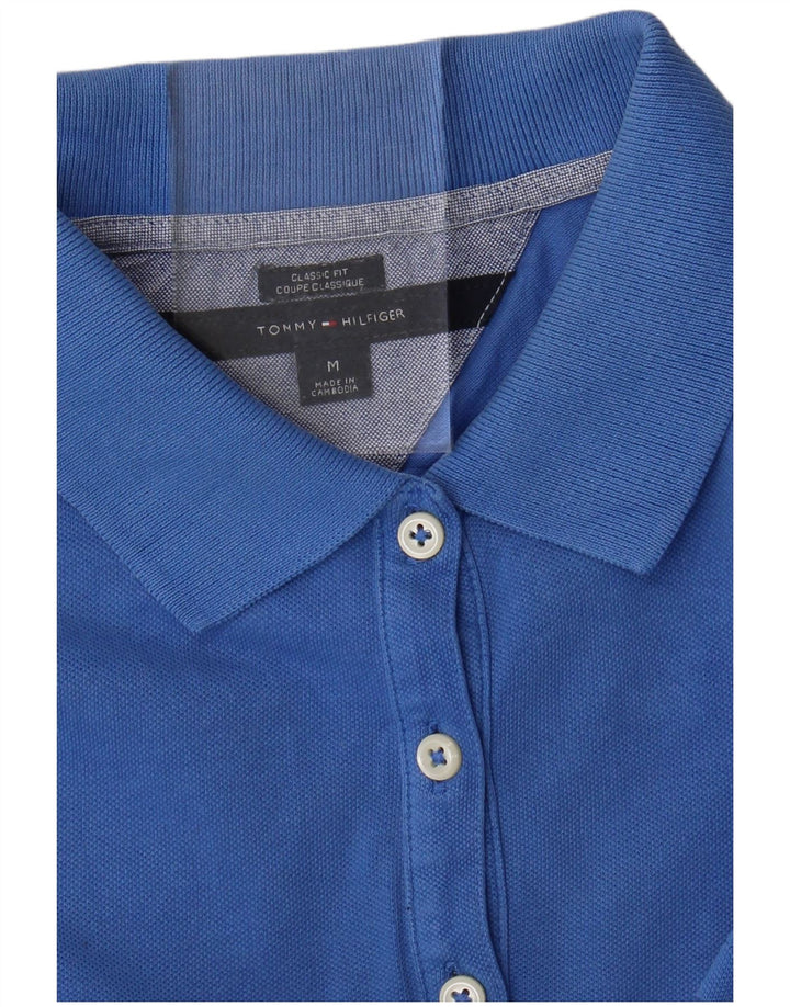 TOMMY HILFIGER Ženska klasična polo majica UK 12 srednje plava
