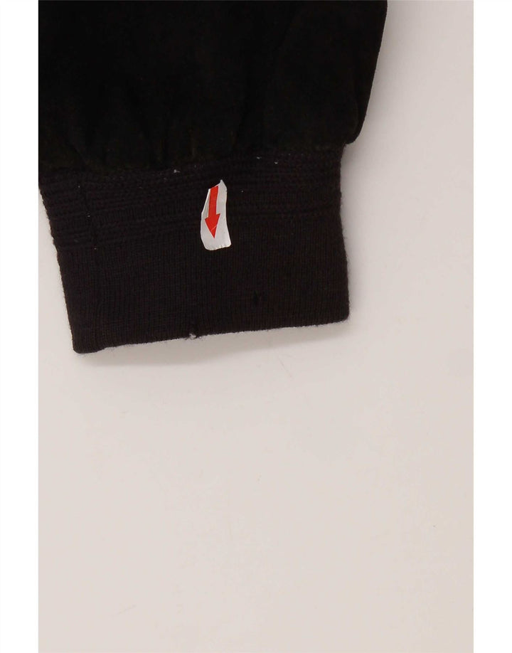Vintage muška bomber jakna od brušene kože IT 48 srednje crne kože