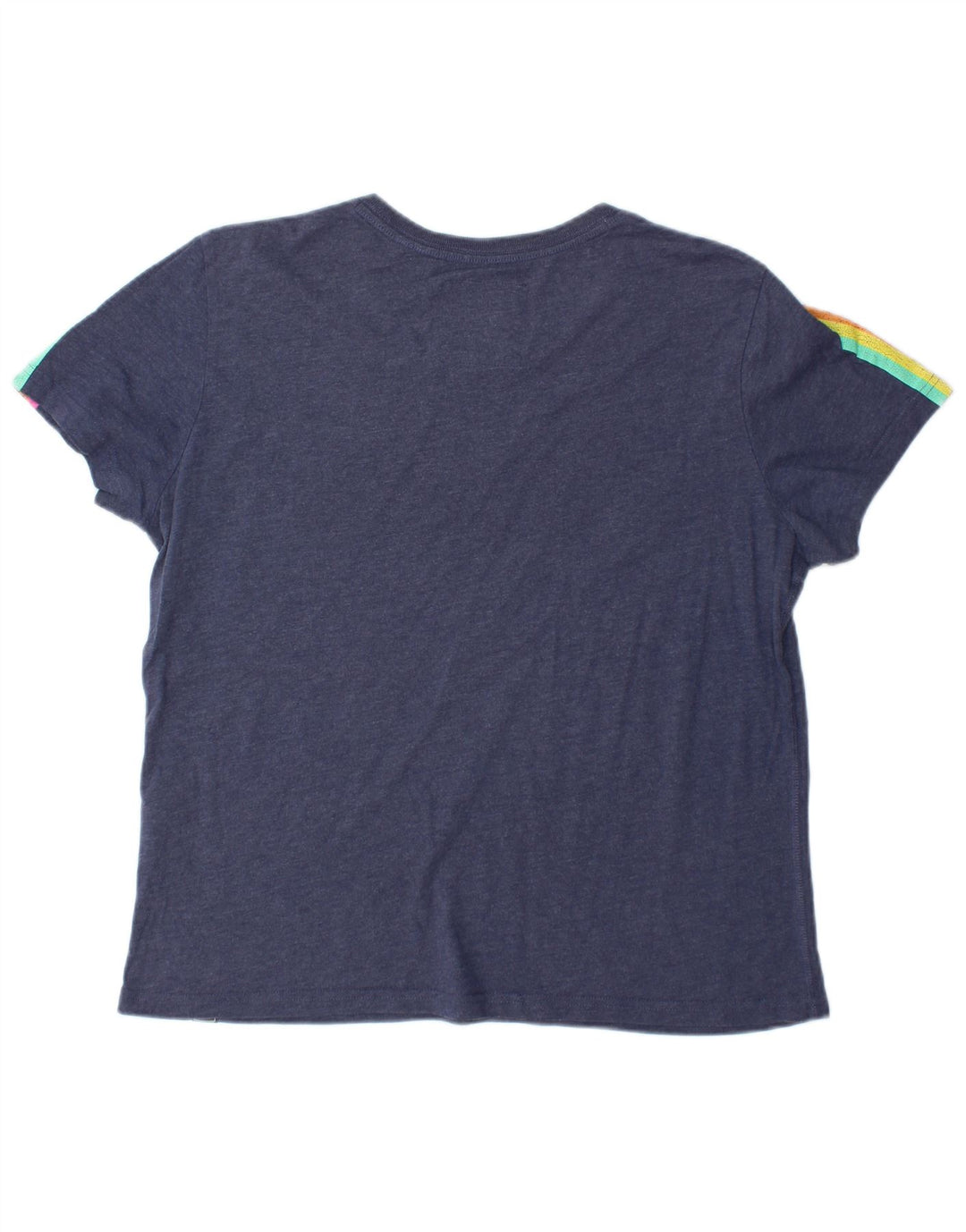 SUPERDRY Ženska majica kratkih rukava s grafičkim motivima UK 16 Veliki tamnoplavi pamuk