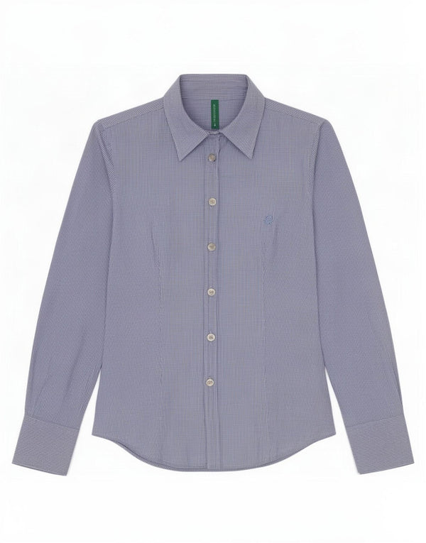 Benetton ženska majica UK 10 Small Blue Gingham