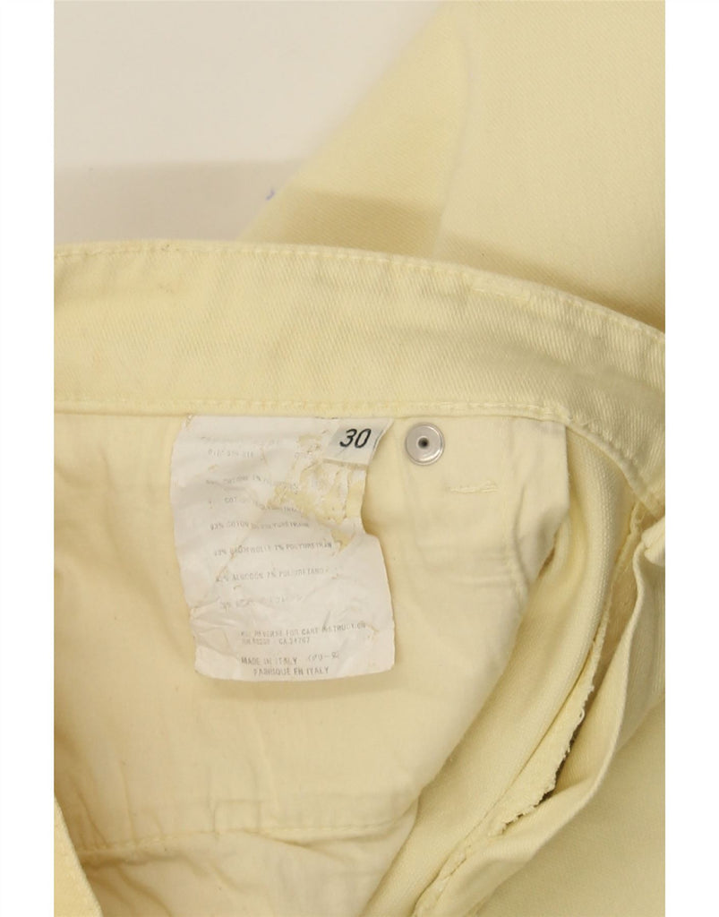 PRADA Womens Slim Casual Trousers W34 L29 Beige Cotton Vintage Prada and Second-Hand Prada from Messina Hembry 
