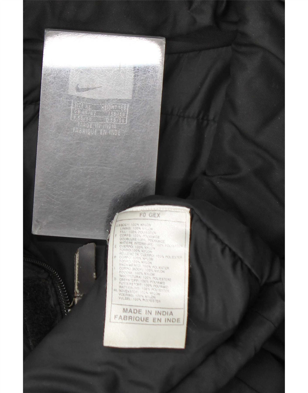 Nike muška jakna vjetrovka UK 45/47 XL crni najlon