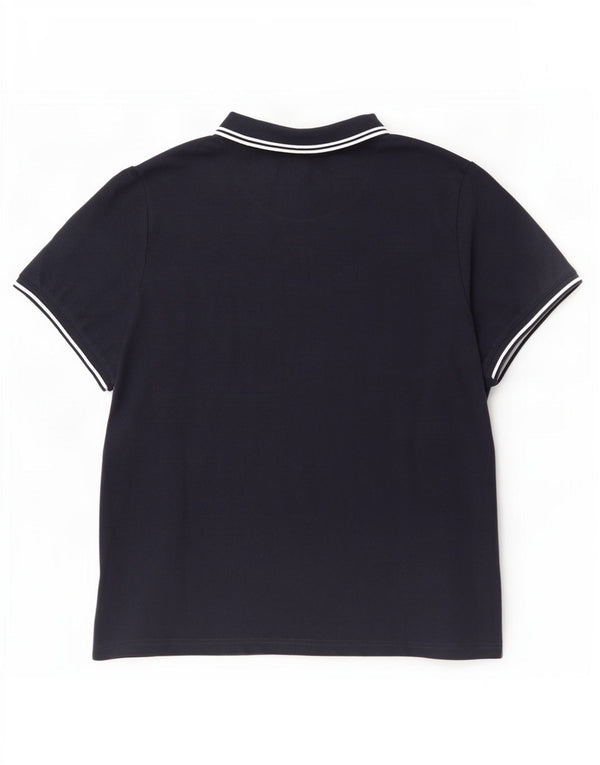 Pretty Green muška polo majica 2XL tamnoplavi poliester na pruge