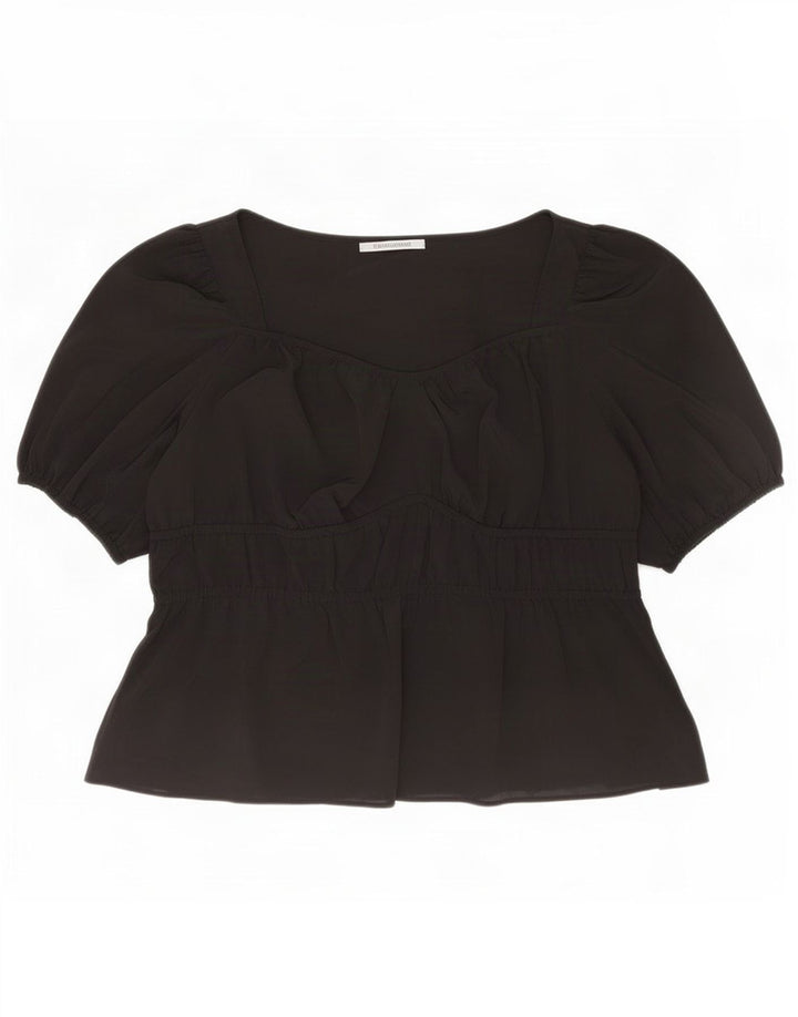 Marks & Spencer gornji dio ženske bluze UK 22 3XL crni poliester