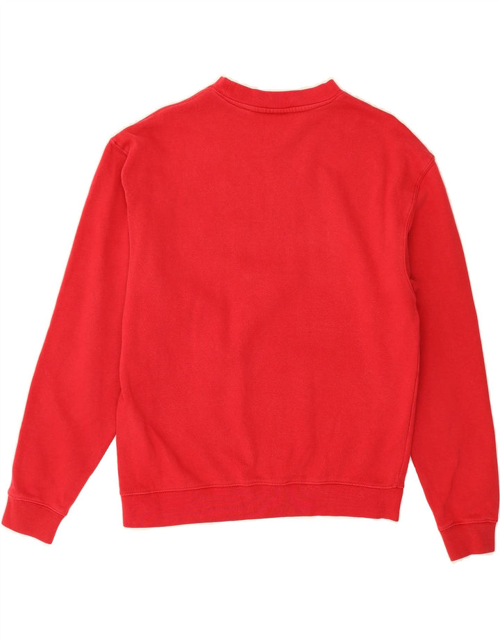 FILA Mens Graphic Sweatshirt Jumper Small Red Cotton Vintage Fila and Second-Hand Fila from Messina Hembry 