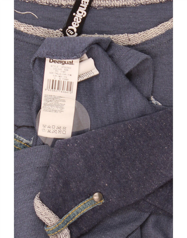 Desigual ženski gornji dio s 3/4 rukavima UK 14 Srednje tamnoplavi patchwork