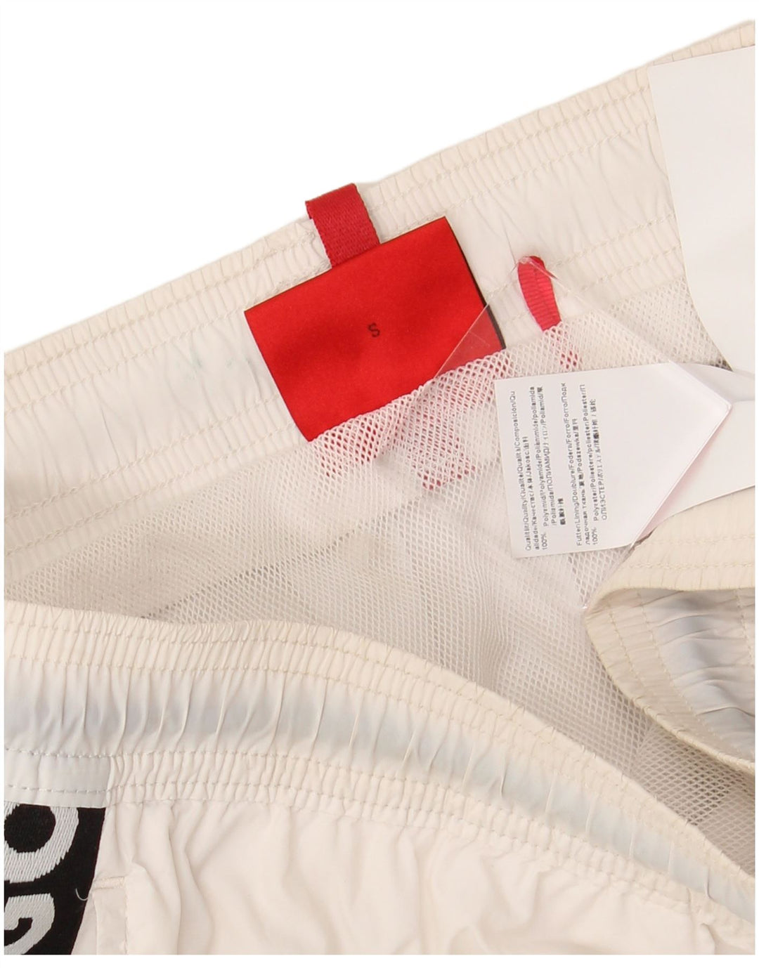 HUGO BOSS Muške kratke hlače za kupanje Male bijele poliamidne