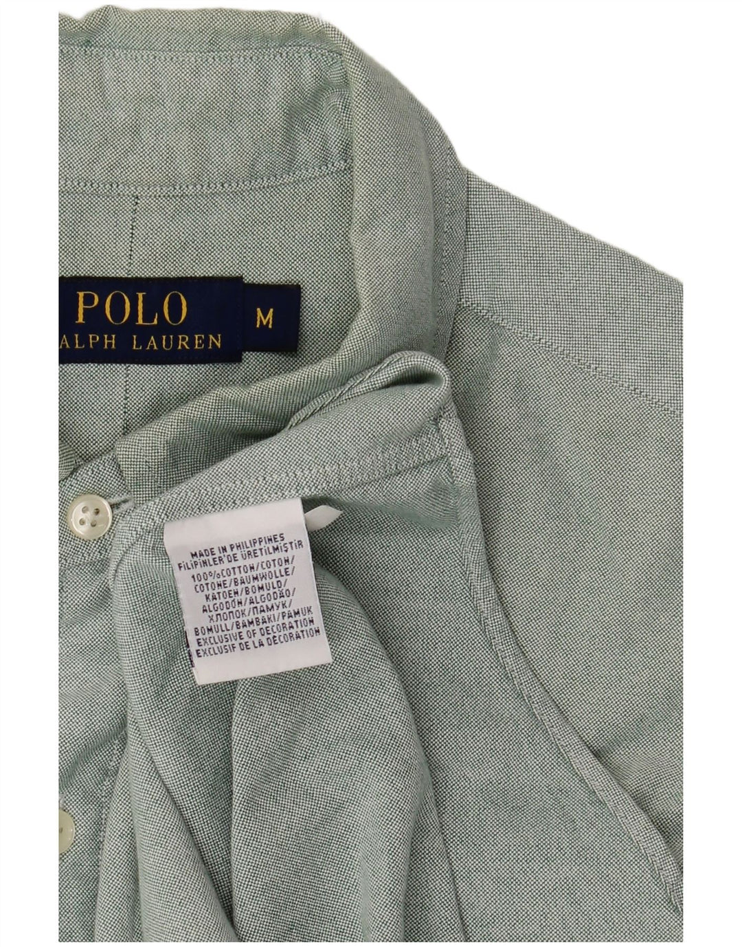 POLO RALPH LAUREN Muška košulja srednje zelene pamučne boje