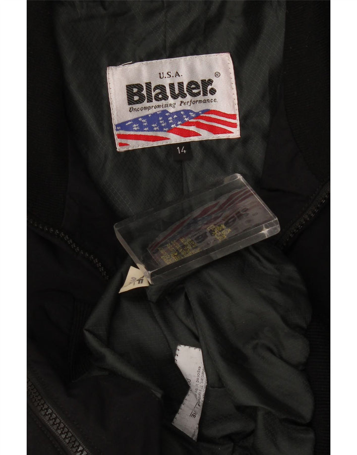 Bomber jakna Blauer za dječake 13-14 godina, crni poliamid