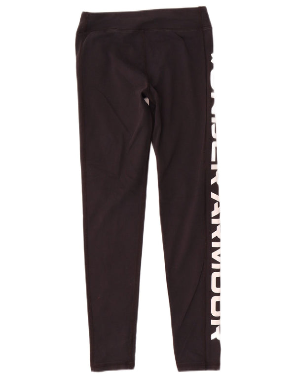 Grafičke tajice Under Armour za djevojčice 9-10 godina srednje crne pamučne boje