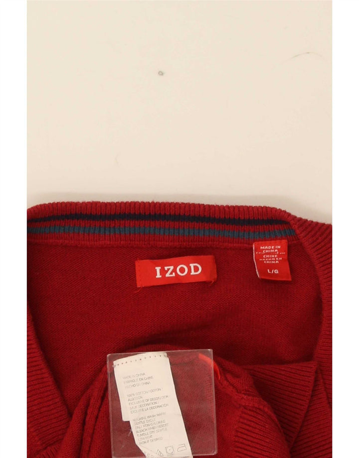 Izod muški prsluk bez rukava Veliki crveni pamuk