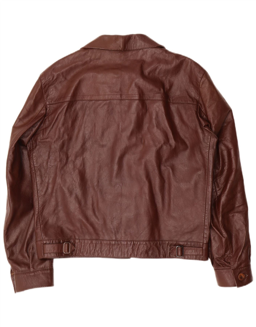 VINTAGE muška kožna jakna UK 38 Srednje smeđa