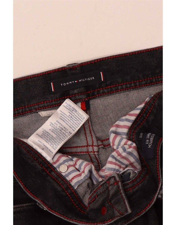 Tommy Hilfiger muške ravne traperice W32 L29 sivi pamuk