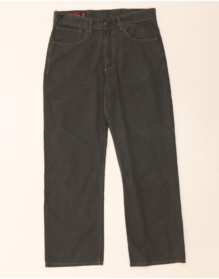 MARLBORO CLASSICS Muške ravne ležerne hlače W32 L28 Zeleni pamuk