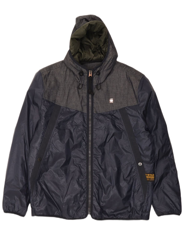 G-Star muška vjetrovka s kapuljačom UK 44 2XL tamnoplava boja