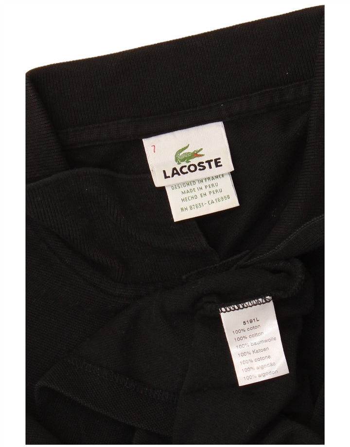 LACOSTE muška polo majica dugih rukava veličina 7 2XL crni pamuk