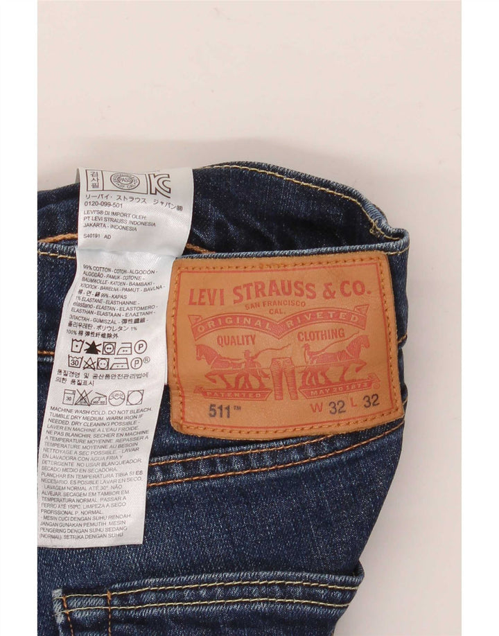 Levi's muške 511 uske traperice W32 L32 plavi pamuk