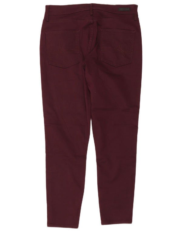 Levi's ženske kratke uske traperice visokog struka Denizen US 14 XL W32 L26 Bordo