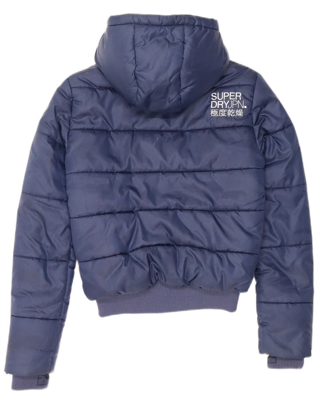 Superdry ženska podstavljena jakna s kapuljačom UK 10 Mala tamnoplava poliester
