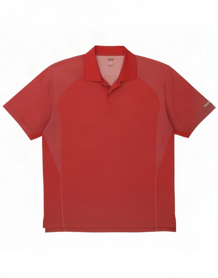 Izod muška polo majica XL crveni poliester