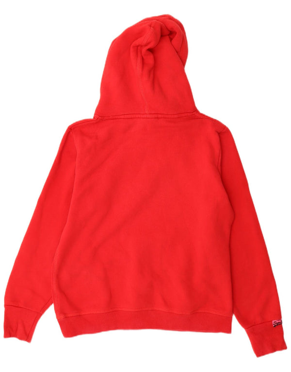 Superdry ženska majica s kapuljačom s kapuljačom UK 18 XL, crveni pamuk