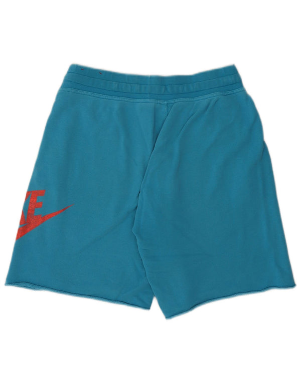 Nike muške grafičke sportske kratke hlače srednje plavi pamuk
