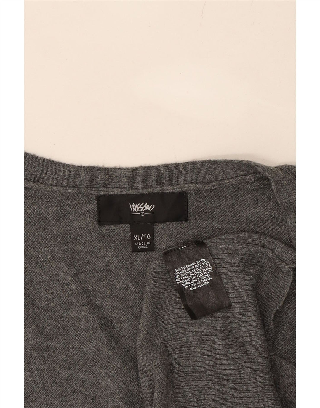 MOSSIMO Womens Cardigan Sweater UK 18 XL Grey Nylon Vintage Mossimo and Second-Hand Mossimo from Messina Hembry 