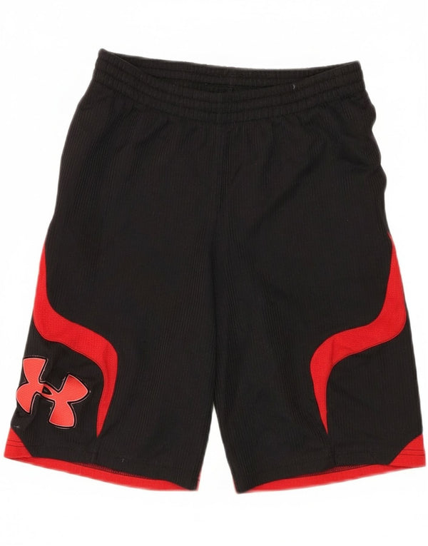 Under Armour Boys Graphic Sport Shorts 11-12 Years Large Black Colourblock