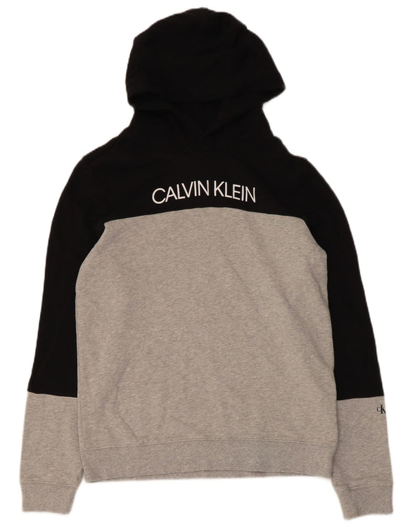 Ženska majica s kapuljačom Calvin Klein Jeans UK 12 srednje crne boje