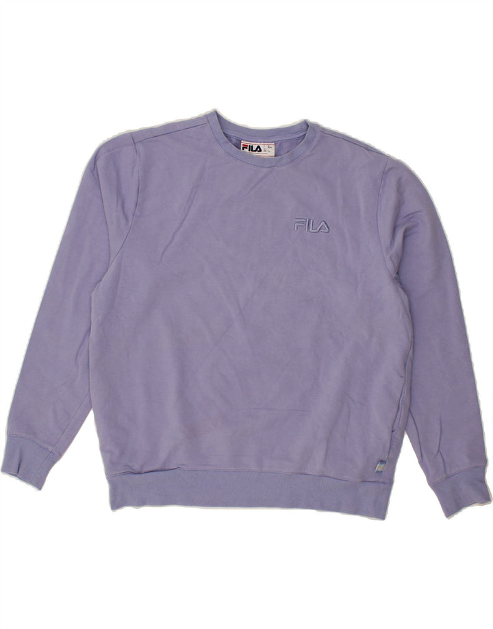 FILA Womens Sweatshirt Jumper IT 46/48 Large Purple Cotton Vintage Fila and Second-Hand Fila from Messina Hembry 