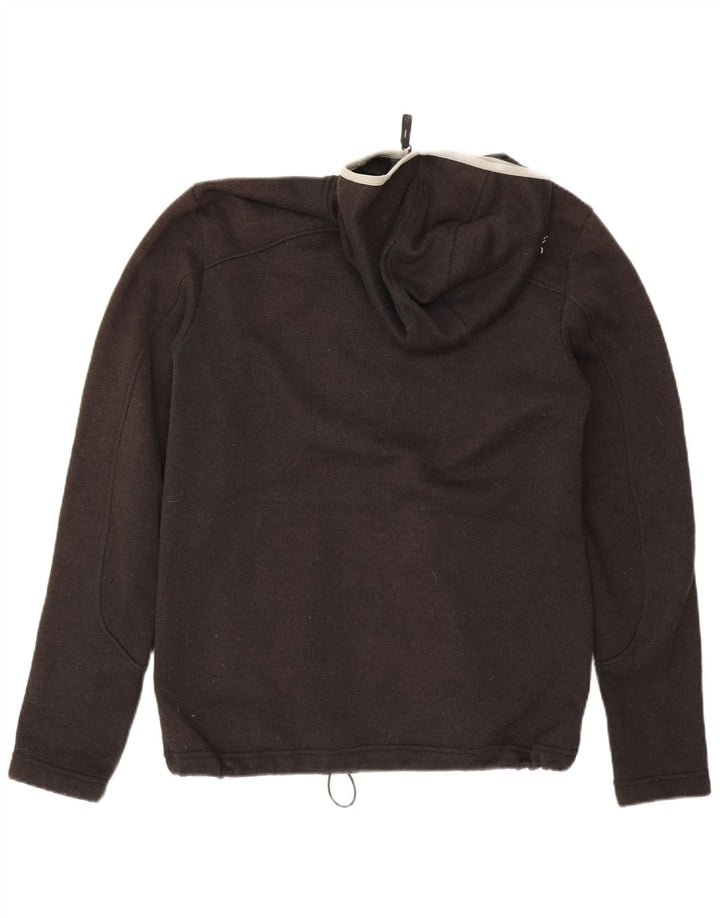 Jack Wolfskin muški pulover s kapuljačom na patentni zatvarač UK 36/38 srednje sivi poliester