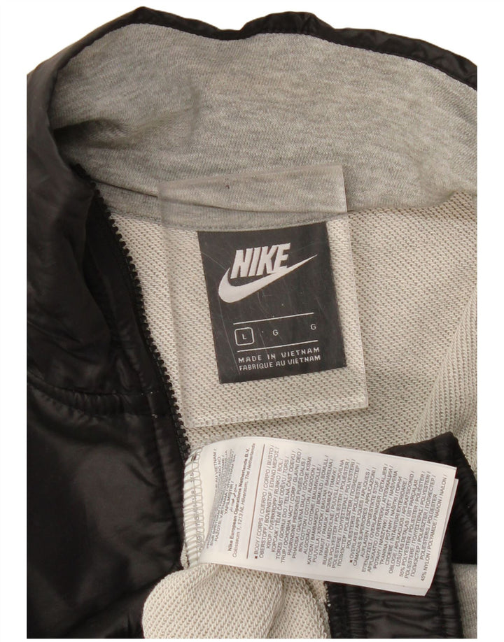 NIKE ženska prekomjerna majica s kratkim rukavima UK 16 Large Grey Colourblock