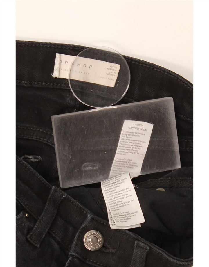 TOPSHOP Womens Skinny Jeans W28 L26 Black Polyester Vintage Topshop and Second-Hand Topshop from Messina Hembry 