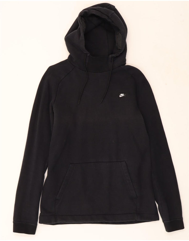 NIKE Mens Hoodie Jumper Medium Black Cotton Vintage Nike and Second-Hand Nike from Messina Hembry 