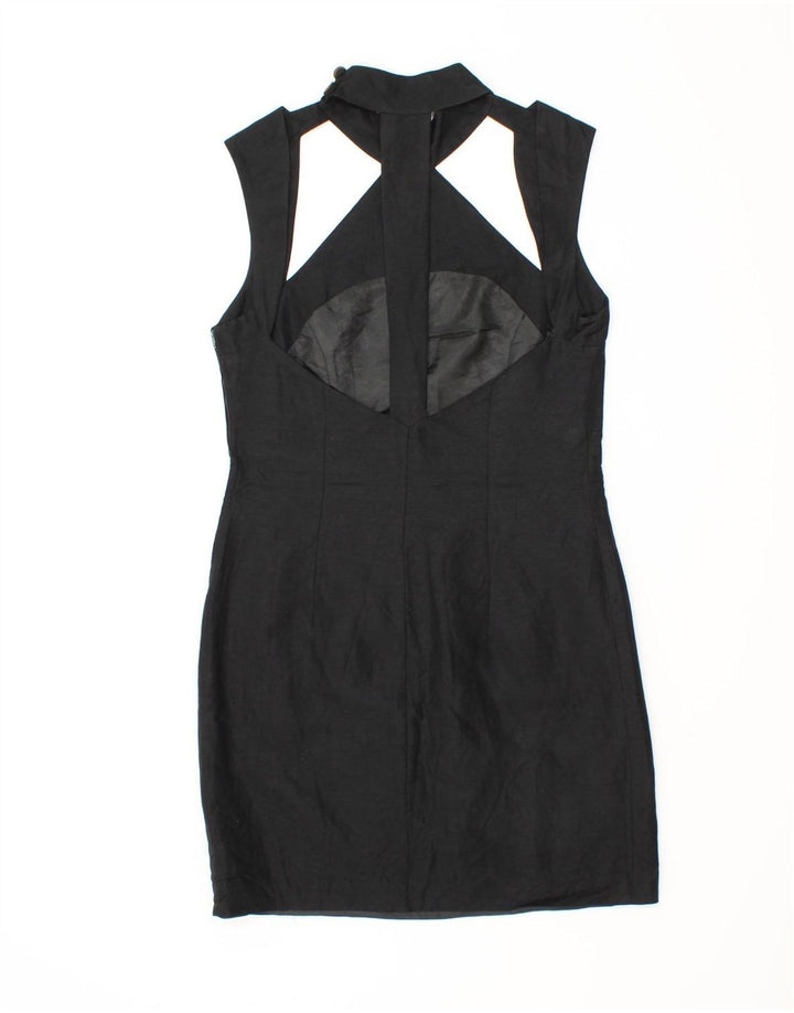SWISH Womens Sleeveless Bodycon Dress IT 44 Medium Black Vintage Swish and Second-Hand Swish from Messina Hembry 