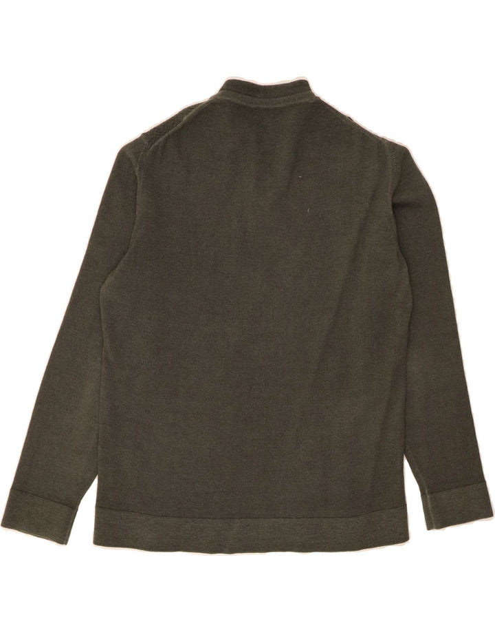 MASSIMO DUTTI Womens Crew Neck Jumper Sweater UK 20 2XL Grey Wool Vintage Massimo Dutti and Second-Hand Massimo Dutti from Messina Hembry 