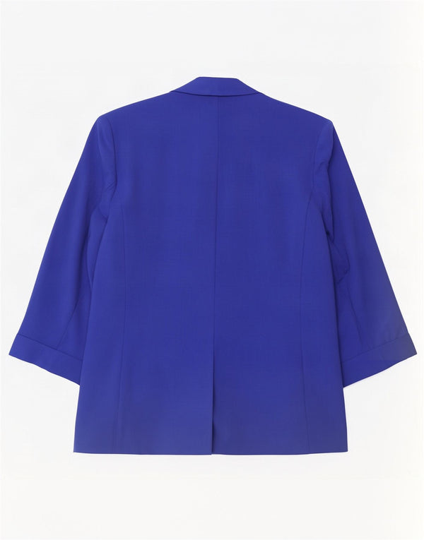 Marks & Spencer ženska jakna s otvorenim sakoom s 3/4 rukava UK 20 2XL plava