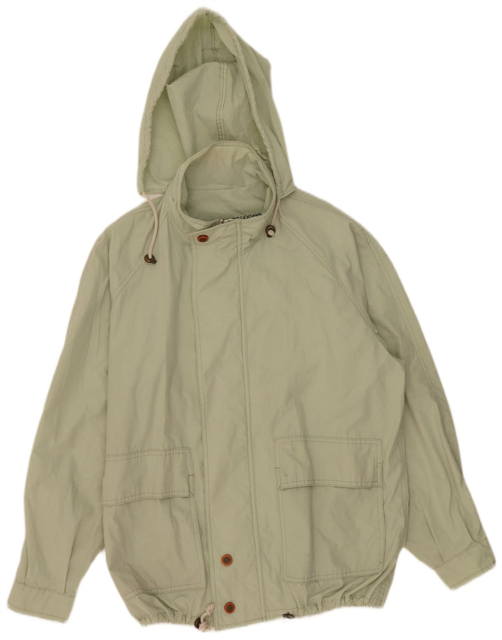 Vintage muška bomber jakna s kapuljačom UK 42 XL zeleni poliester