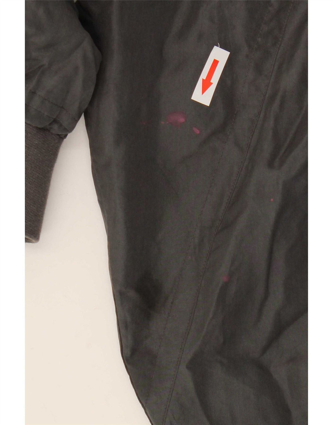 Vintage muška bomber jakna UK 38 srednje sive svile
