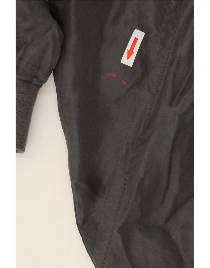 Vintage muška bomber jakna UK 38 srednje sive svile