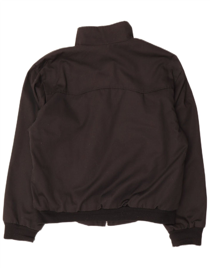 Vintage muška bomber jakna UK 38 srednji crni poliester